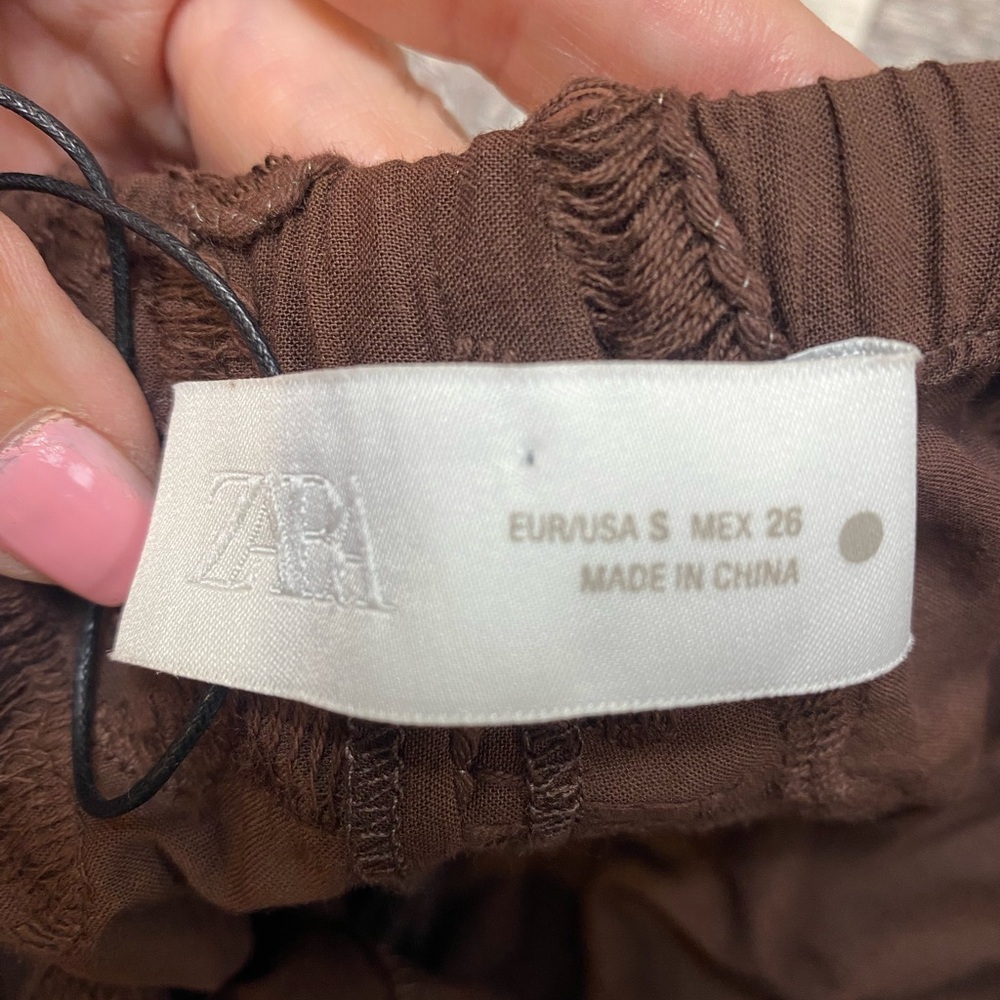 Women’s Brown Embroidered Lounge Pants - Picture 6 of 7